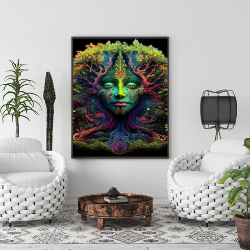 1tonine Diamond Painting Kits for Adults-5D Full Drill Abstract Tree Lady Daimond Art Kits-Wall Rhinestone DIY Art Crafts Mosaic Painting Kits for...