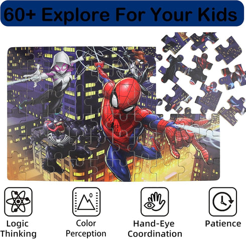 Generic NEILDEN Jigsaw Puzzles for Kids 4-6 Preschool Educational Puzzles Toys for Kids 60 Piece Children Puzzles Game for Girls and Boys, Style 4...