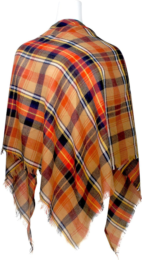 VIVIAN & VINCENT Triangle Fall Winter Soft Plaid Scarfs for Women Scarf Warm Shawls and Wraps...