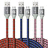 Fasgear Micro USB 2.0 Cables 3 Pack 10 ft 2.4A Fast Charging Braided Micro-B 2.0 Charger Cord Compatible for Android Phone/PS4 Controller/Samsung ...