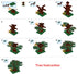 Tree Building Blocks Plant Sencery Accessories Set Building Bricks Kit DIY Building Set Compatible All Major Brands (Small Tree with Pumpkin)...