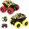 M SANMERSEN Car Toys for Toddlers 1-3, 2 Pack Monster Toys Truck 360° Rotating Stunt Cars - Push and Go Toy Cars Boys Girls Birthday Christmas Eas...