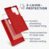 kwmobile Case Compatible with Samsung Galaxy S22 Ultra Case - TPU Silicone Phone Cover with Soft Finish - Classic Red...