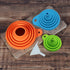KongNai 4 Sizes Kitchen Funnel Set, Food Grade Silicone Collapsible Funnel, Funnels for Kitchen Use Filling Bottles, Canning, Cooking, and Water P...