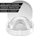 Small Mouth Guard for Women – 2 Sizes, Custom Fit, Non-Bulky, Moldable – (4) Mouth Guards for Teeth Grinding & Case – Comfortable Mouthguard, Dent...