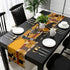 African Black Woman Cotton Linen Rectangle Table Runners 18''x72'', Elephant and Giraffe Luxury Table Runners for Wedding Party Banquet Dinner Dec...