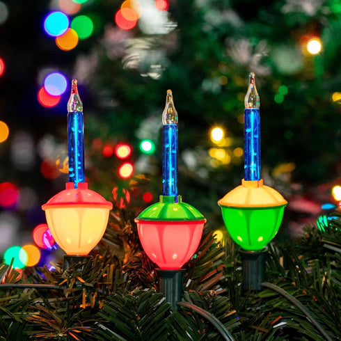 Novelty Lights 3 Light Traditional Christmas Bubble Light Replacement Pack, Blue, 3 Pack...
