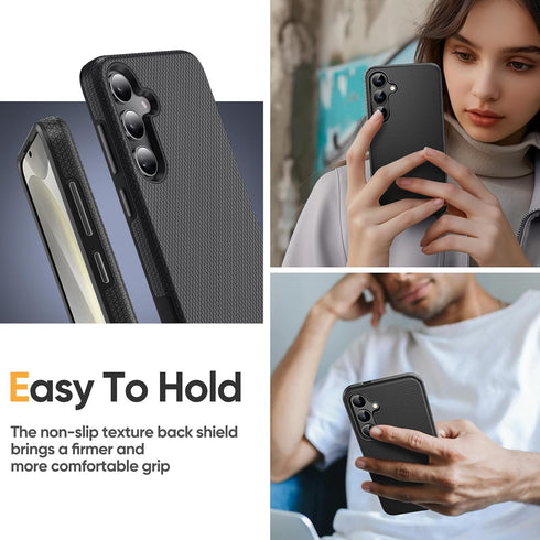 Diaclara Designed for Samsung Galaxy S24 Plus Case 6.7 Inch, Tempered Glass Screen Protector + Camera Protector Shockproof Protective Phone Case -...