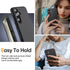 Diaclara Designed for Samsung Galaxy S24 Plus Case 6.7 Inch, Tempered Glass Screen Protector + Camera Protector Shockproof Protective Phone Case -...