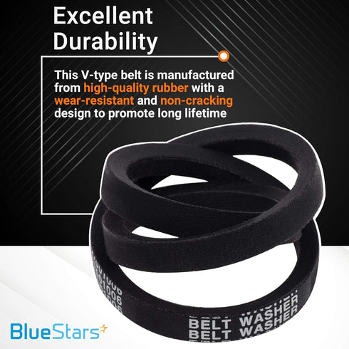 Ultra Durable 27001006 Washer Drive Belt Replacement Part by Blue Stars - Exact Fit for Amana Maytag Washers - Replaces WP27001006 40053601 40053606 PS11740577