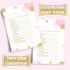 Paper Clever Party Pink and Gold Baby Shower Games for Girls - Word Scramble Cards - Fun Baby Shower Activities - Princess Theme with Twinkle Litt...