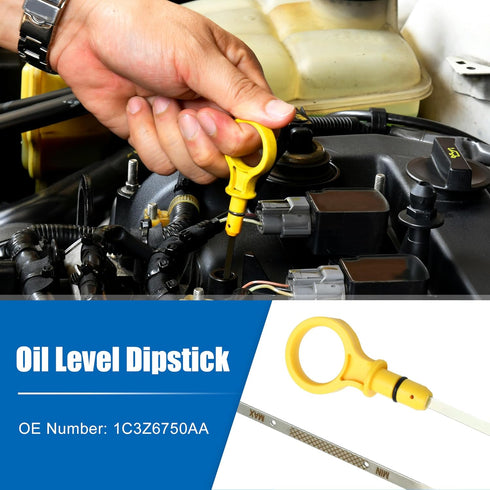 X AUTOHAUX 1 Pcs Engine Oil Dipstick Engine Oil Fluid Level Dipstick for Ford Excursion Limited XLT 5.4L V8 Gas 6.8L V10 Gas 2000-2002 No.1C3Z6750...