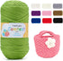 Comtest T-Shirt Yarn Knitting Yarn for DIY Bag Blanket Cushion Handmade Crochet Elastic Fabric Yarn 0.88Lb Green......