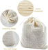 TUZAZO 50 Pack Reusable Tea Bags, Natural Unbleached Cotton Cheesecloth Bags for Straining, Drawstring Muslin Bags, Sachet Bags, Coffee Tea Brew B...