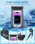 Large Waterproof Phone Pouch Universal Phone Waterproof Case for Phone IPX8 Water Proof Dry Bag with Wide Lanyard Large Capacity Waterproof Bag fo...