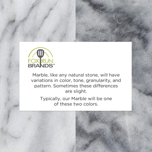 Fox Run 48749 Natural White Polished Marble Stone Coasters, Set of 6...
