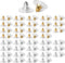 Mr. Pen Bullet Clutch Earring Backs - 76 Pcs, Gold & Silver, Rubber Backs for Studs & Pierced Earring Stoppers...