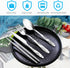 20PCS Premium Travel Utensils With Case, Stainless Steel Reusable Portable Utensils Set With Case, Lengnoyp Travel Silverware Set With Case for Lu...