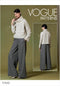 Vogue V1642Y Easy Women's Shirt and Pants Sewing Patterns, Sizes 4-14, White...