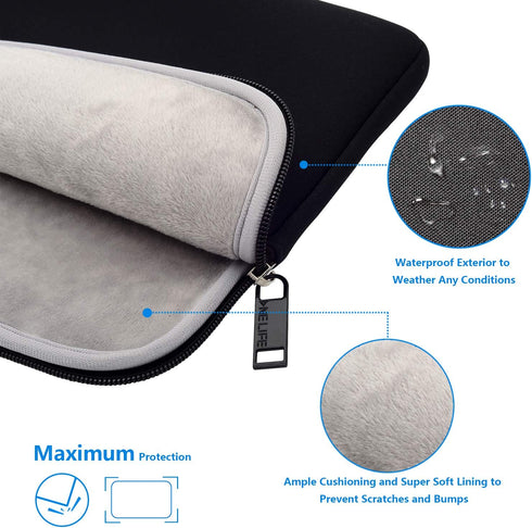 ONE LIFE 13-13.3 Inch Waterproof Neoprene Water Resistent Laptop Sleeve Case Notebook Computer case Basic Bag Compatible with 13 Inch MacBook Pro,...