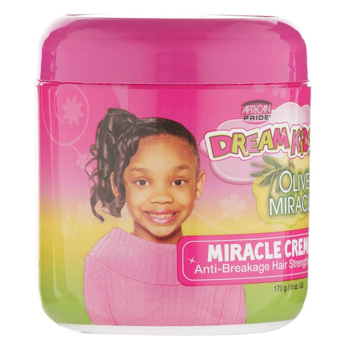 African Pride Dream Kids Olive Miracle Creme Anti-Breakage Hair Strengthener - Helps Strengthen, Condition & Protect Hair, Contains Olive Oil, 6 O...