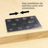 Clamping Mending Plate | 4" x 3" | Straight Steel Bracket Brace Repair Tabletop, Panel Connector | Galvanized Wood Table Top, Connecting | Clamp F...