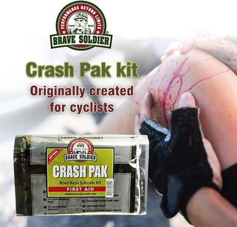 Cyclist First Aid Kit – Antiseptic Healing Ointment, Bandages, Pain Relief for Road Rash, Cuts, Scrapes and Burns...