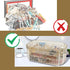 Jewelry Organizer Box, 3-Layers Clear Jewelry Box with Lid, Earring Box Display Holder for Earrings, Rings, Necklaces, Bracelets, Clear Plastic Be...