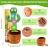 Dancing Cactus Toy Talking Cactus Singing and Repeat What You Say for Baby Cactus Plush Toy Mimicking Electric Toy with Lighting Interactive Toy f...