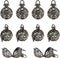 arricraft 10pcs Cage Pendants, Brass Locket Charms, Chime Ball Pendants, Locket for Necklaces Jewelry Making Supplies-Antique Bronze...