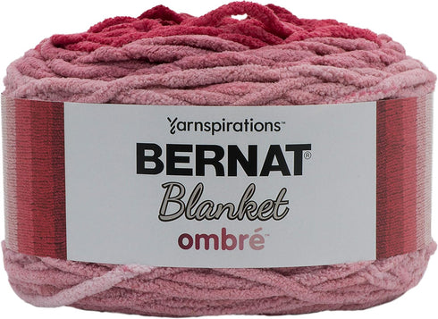Bernat Blanket Yarn, Burgundy Ombre...