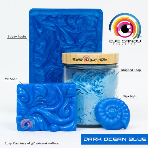 Eye Candy Premium Blue Mica Powder Pigment | Multipurpose DIY Arts and Crafts Additive | Acrylic, Natural Bath Bombs, Resin, Paint, Epoxy, Soap, N...