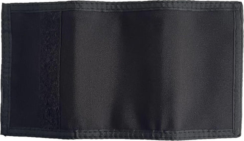 Sprocket Nylon Trifold Wallet with Zippered Coin Pocket (Black), 3 x 5...
