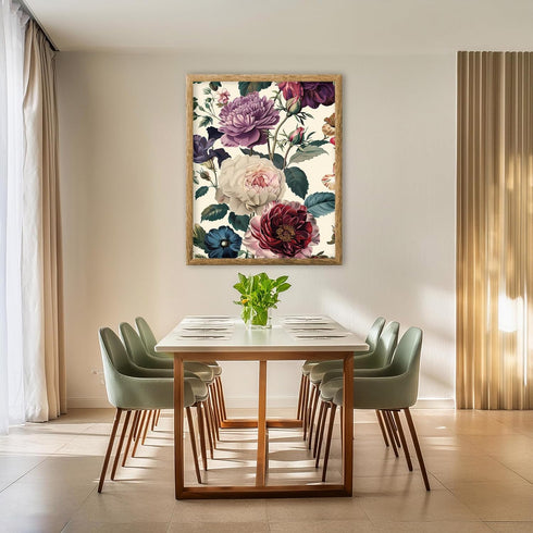Posterizer 1 pcs-vibrant lush flowers for chic home decor-Floral & Botanical Art-Abstract & Modern Art-Decor for Home & Office- UNFRAMED Wall Art...