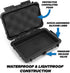 CASEMATIX Hard Shell 35mm Film Case for 35mm and 120 Film - 7" Waterproof & Lightproof Film Holder and Film Roll Container for up to 12 x 35mm Fil...