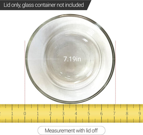 Replacement Lid for Pyrex 6 or 7 Cup Storage Plastic Cover Bowl Dish 7402-PC Red (4-Pack)...