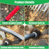 5 Teeth Portable Manganese Steel Quenching Weeding Artifact Uprooting Weeding Tool,Weed Puller with M-Shape Household Vegetable Garden Shovel for ...