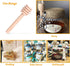 Premium 50-Pack 3 Inch Mini Wooden Honey Dipper Stick, Individually Wrapped,Pefect for Wedding Shower Party Favors Honey Jar spoon or Honey Wands ...