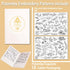 Patemby 100Pcs Water Soluble Embroidery Stabilizers, Stick and Stitch Embroidery Paper with Pre-Printed Flowers and Leaves Pattern Transfers for H...