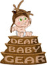 Dear Baby Gear Deluxe Baby Blankets, Custom Minky Print, Grey Arrows on Confetti, Grey Minky Dot...