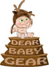 Dear Baby Gear Baby Blankets, Abstact Coral Floral Mint, Coral Minky, 32 Inches by 32 Inches...