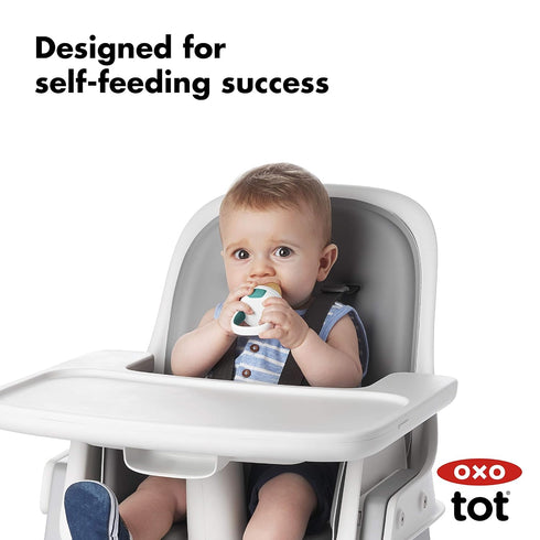 OXO Tot Silicone Self-Feeder 2 Pack Teal/Pink...