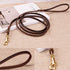 HiCaptain Thin Leather Dog Leash for Small Dogs Up to 15 lb (1/3 inch Wide, 6 Ft)...