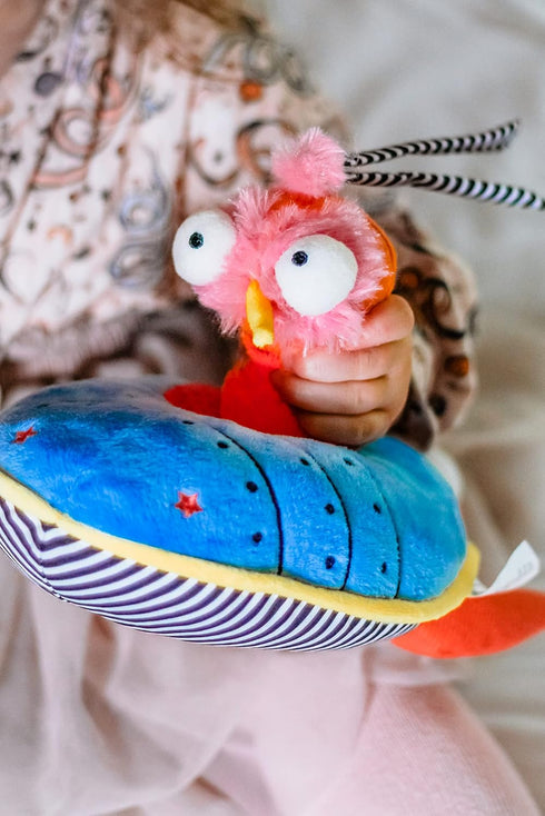 Ollie The Oddball Oddbird Plush Hanging Musical Pull Activity Toy Gender Neutral Fun Funky Cool Baby Toddler Sensory Gift...