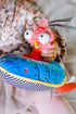 Ollie The Oddball Oddbird Plush Hanging Musical Pull Activity Toy Gender Neutral Fun Funky Cool Baby Toddler Sensory Gift...