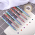 EEOYU 6 Pack Multicolor Pens 0.5mm 6-in-1 Retractable Ballpoint Pens 6 Colors Transparent Barrel Ballpoint Pen for Office School Supplies Students...