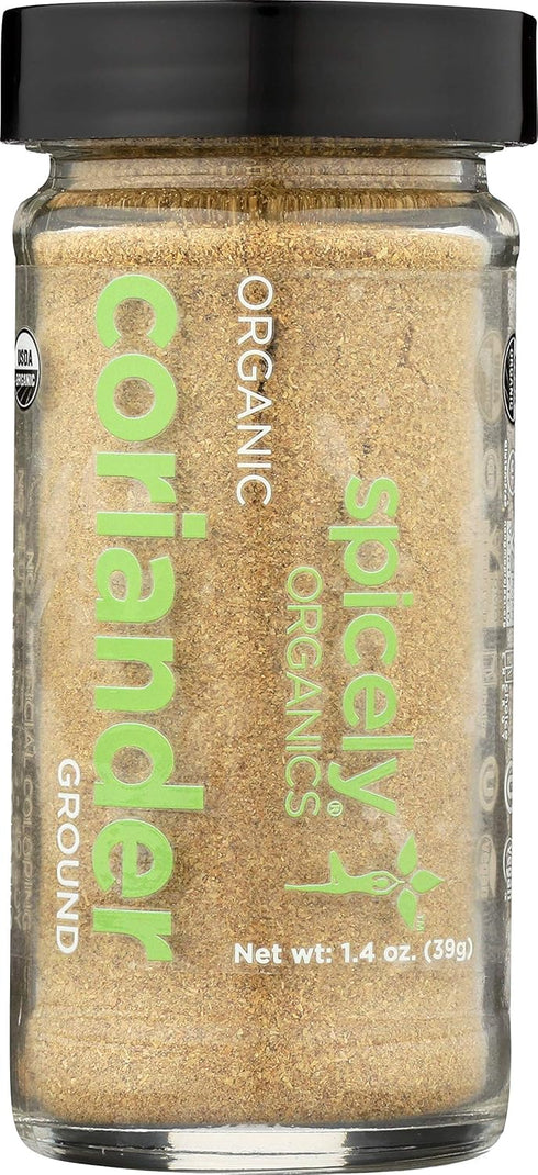 Spicely Organic Coriander Powder 1.40 Ounce Jar Certified Gluten Free...