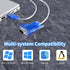 USB 2.0 to Serial 9-Pin RS232 Serial Adapter, DB-9 USB to Serial RS232 Converter Cable, USB 9-Pin Serial Cable, Serial to USB Adapter Support Wind...