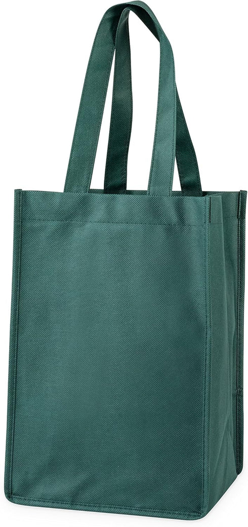 TRUE Wine Bag 4 Bottle Non Woven Tote, Green...