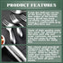 Cheese Butter Spreader Knives Set 16 Pieces Stainless Steel Multipurpose Butter Knives Cheese Slicer Mini Serving Tongs Forks and Spoons for Butte...
